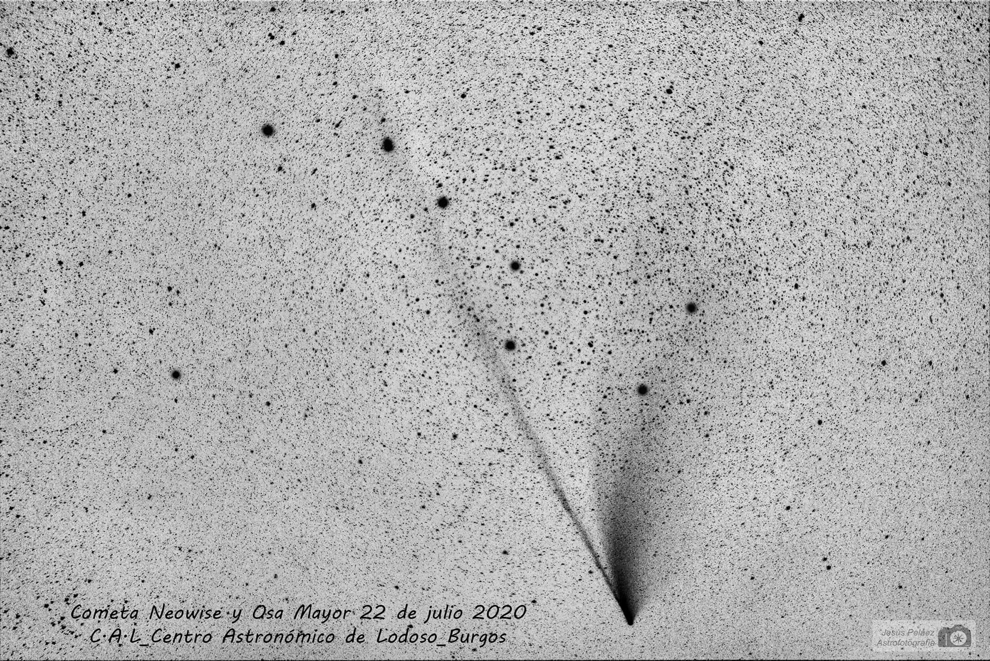 Cometa Neowise y la Osa mayor