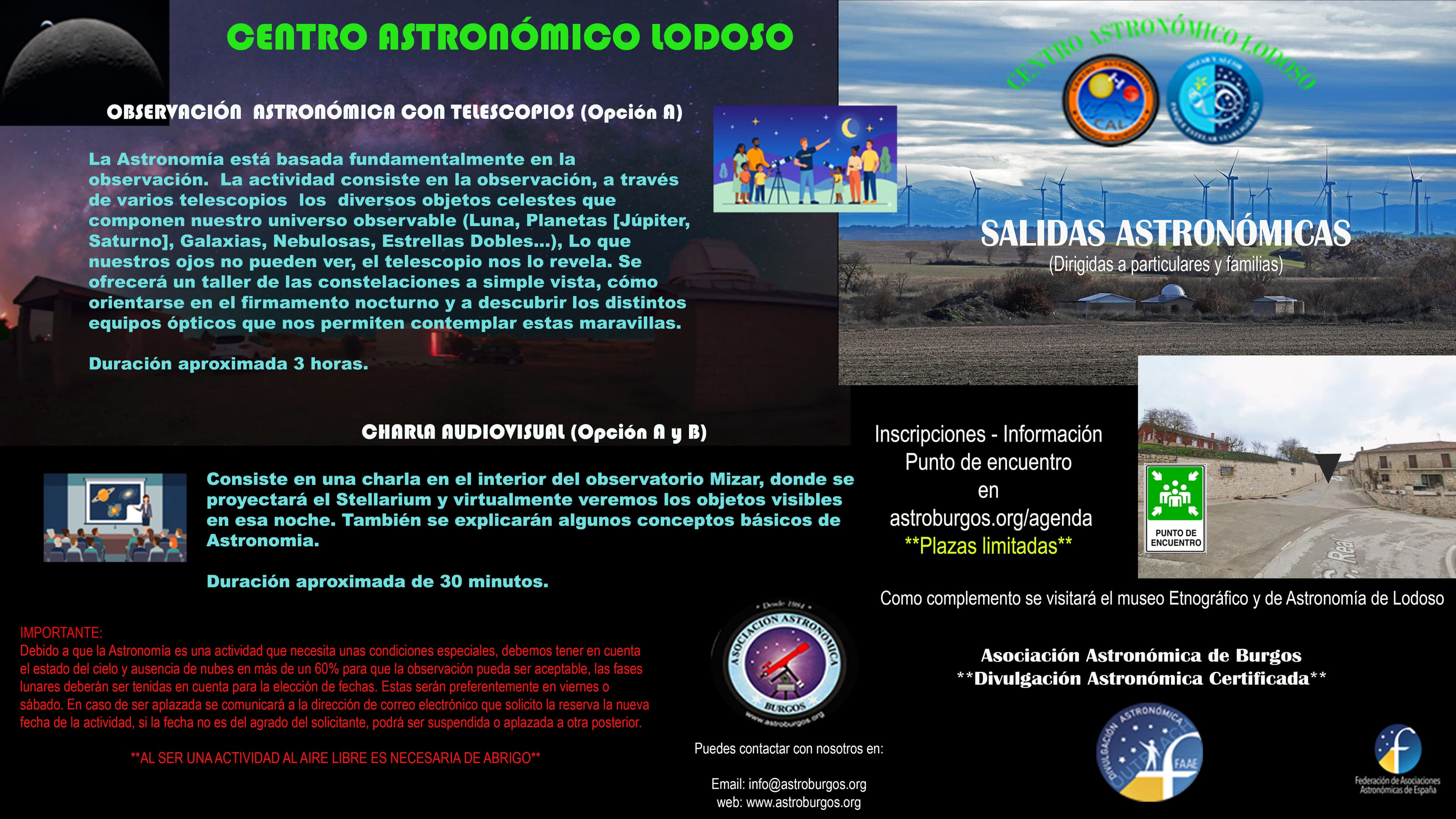 Centro Astronómico Lodoso (Programa divulgativo-GENERAL)