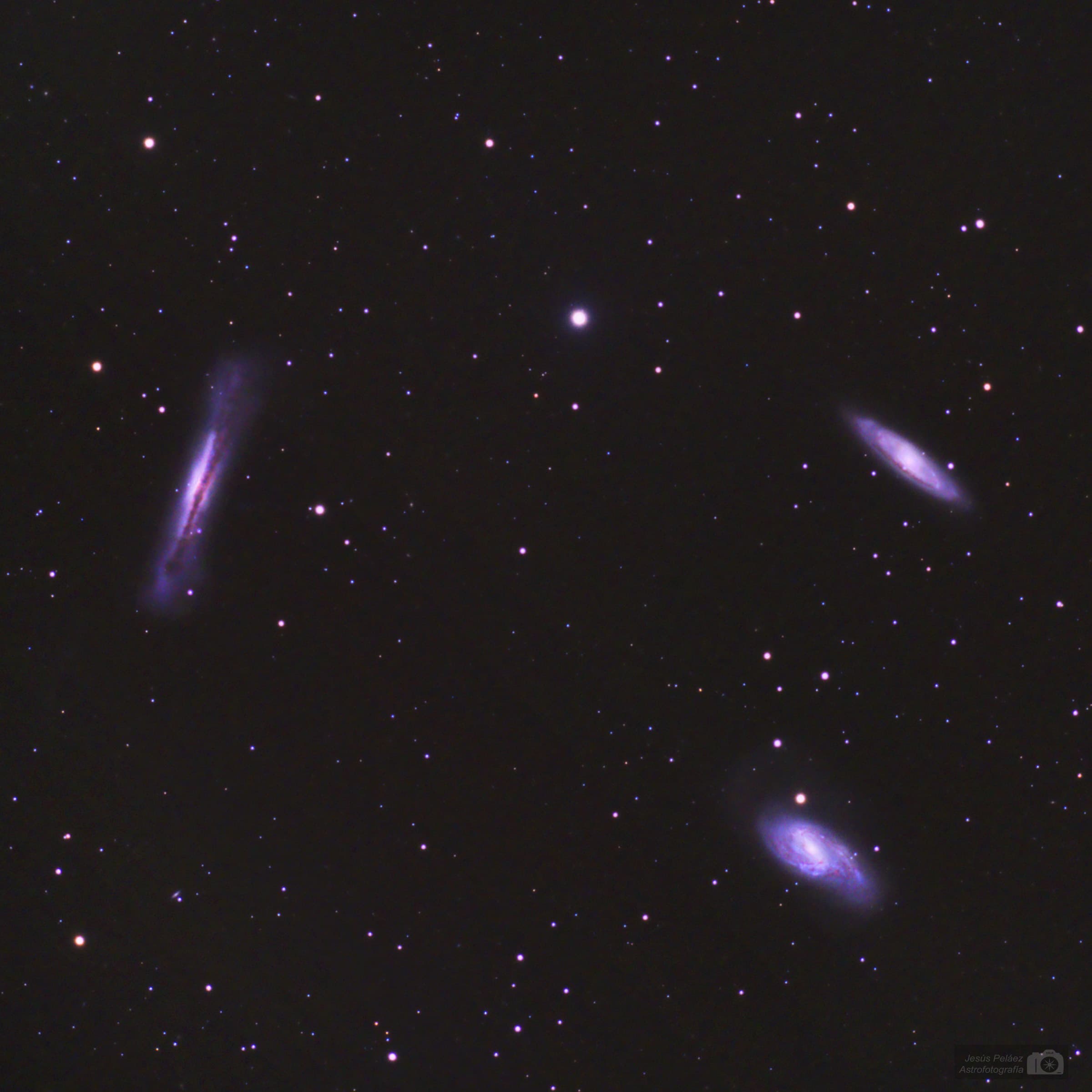 Tres Galaxias En Leo