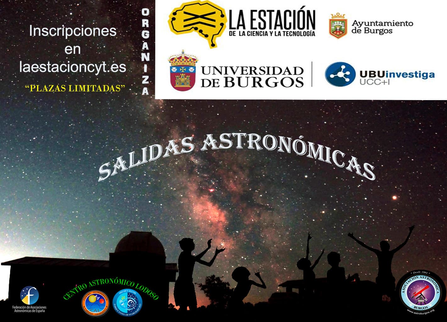 SALIDAS ASTRONÓMICAS/ASTROBURGOS-CAL / (INSCRIPCIÓN PREVIA)-LA ESTACIÓN DE LA CYT-UBU