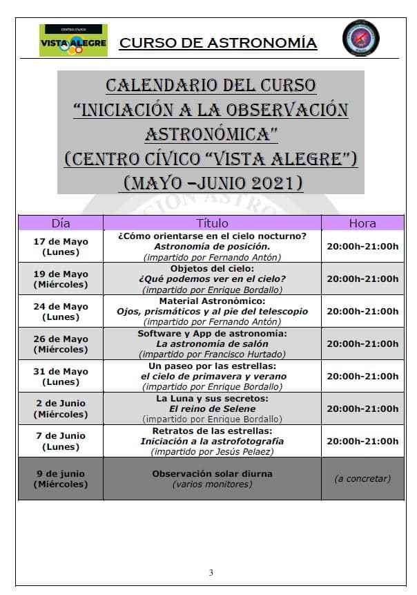 UNA OBSERVACIÓN SOLAR PONE EL COLOFÓN AL CURSO DE ASTRONOMÍA EN BURGOS