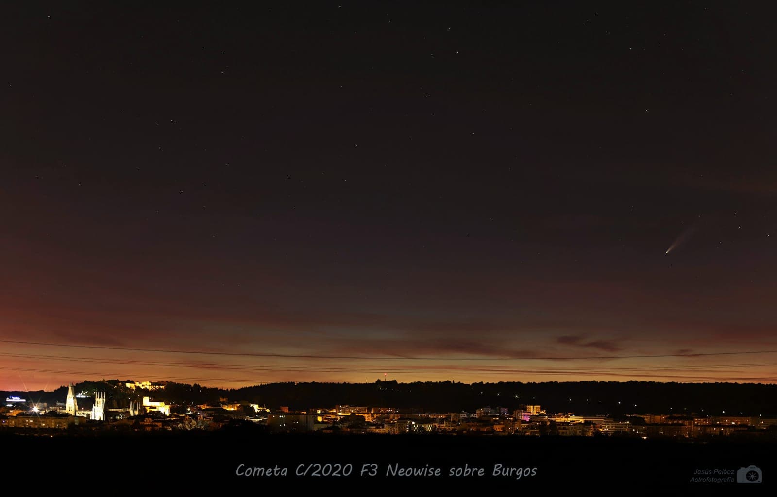 Cometa Neowise Sobre Burgos