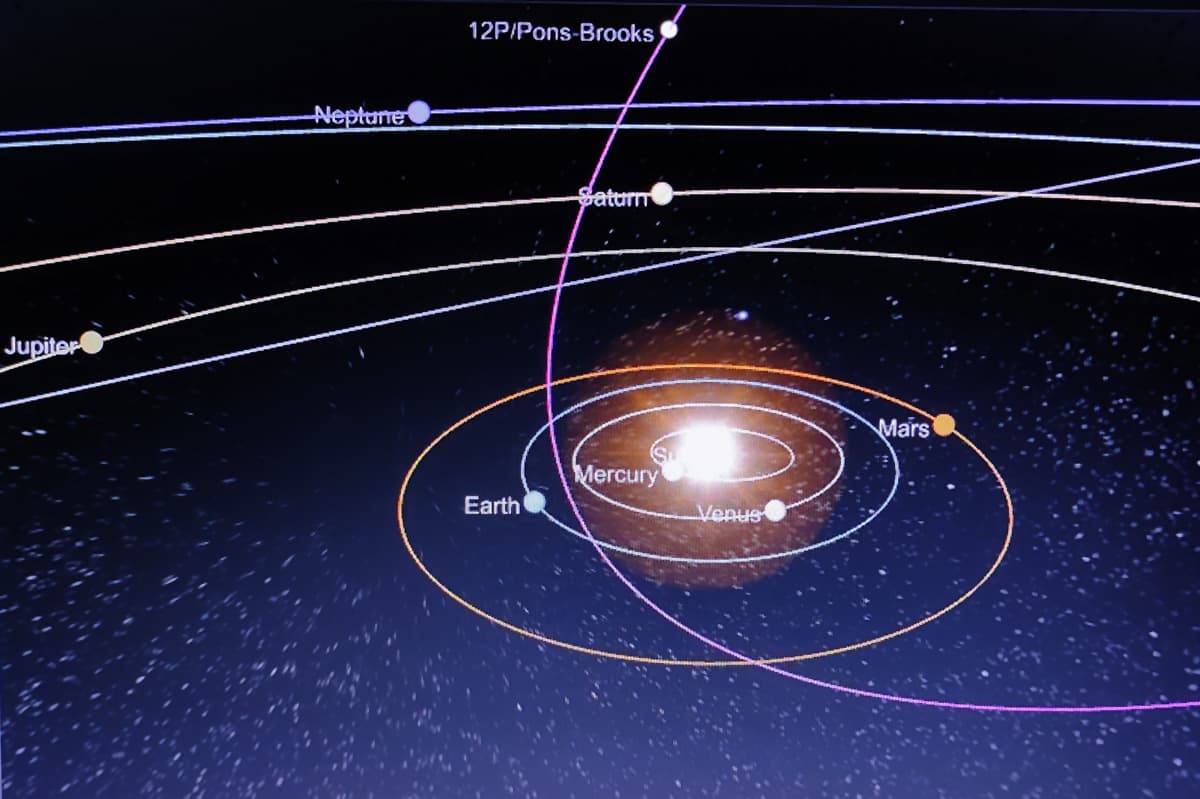 Cometa 12P Pons Brooks En Lyra