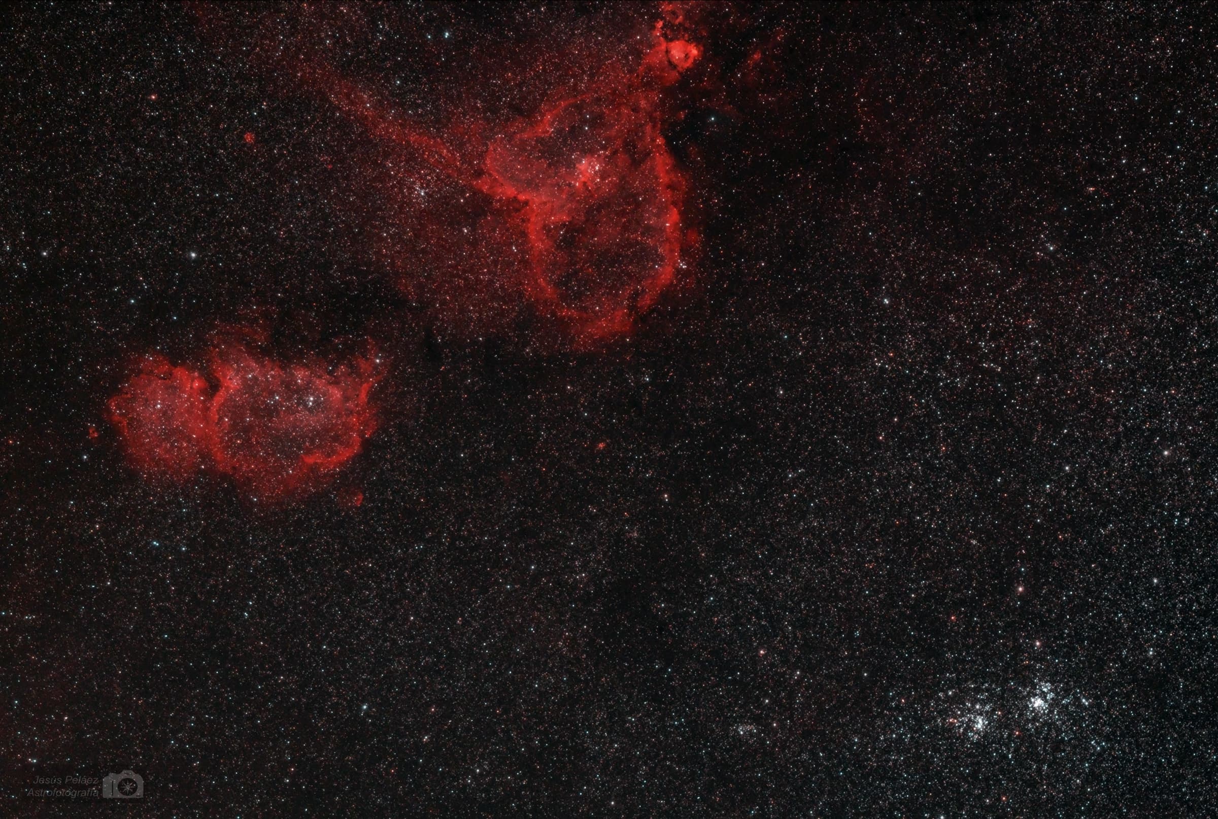 Dobles Parejas Celestes - Cúmulos y nebulosas en Perseo