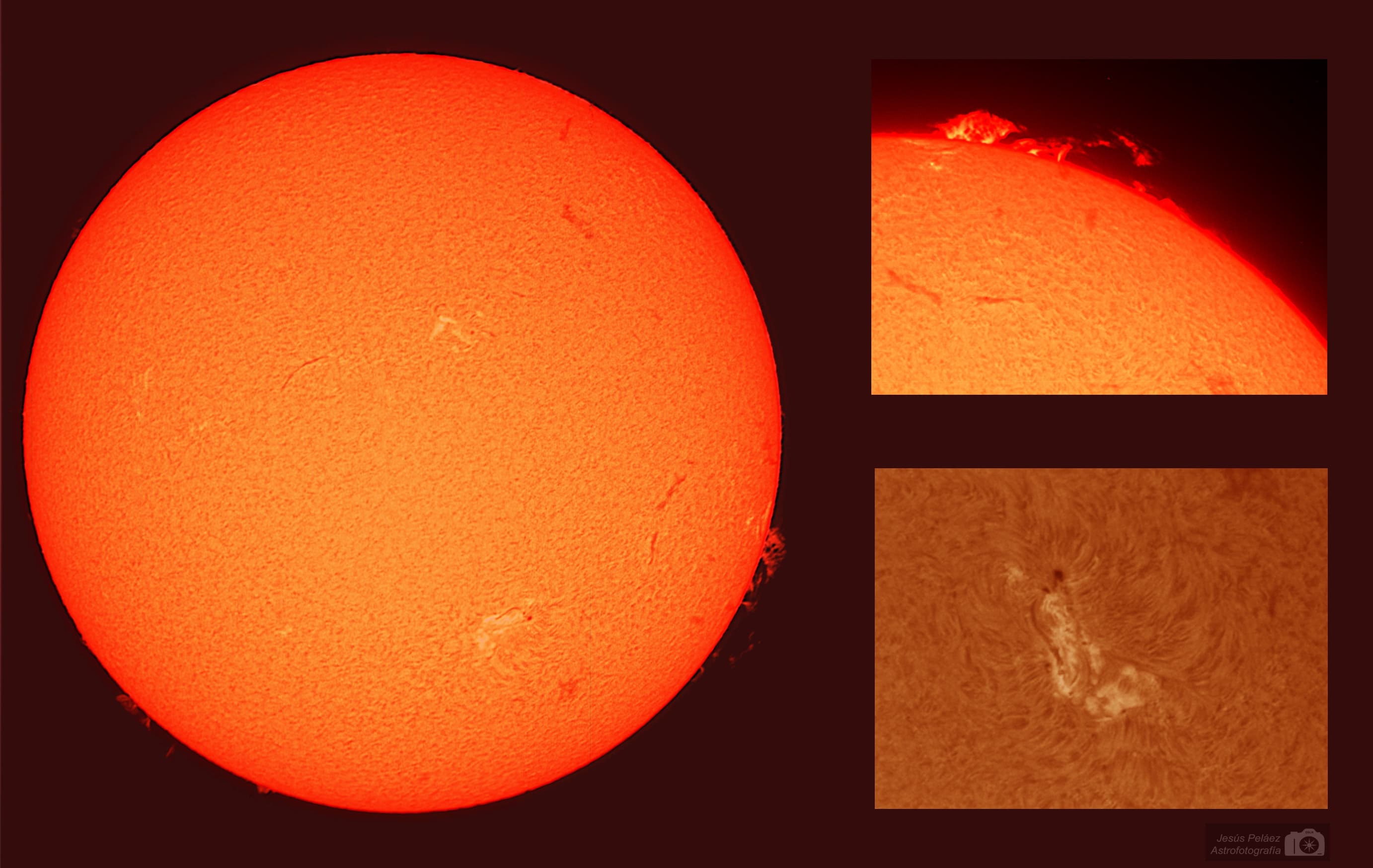 El Sol En Halfa y protuberancias