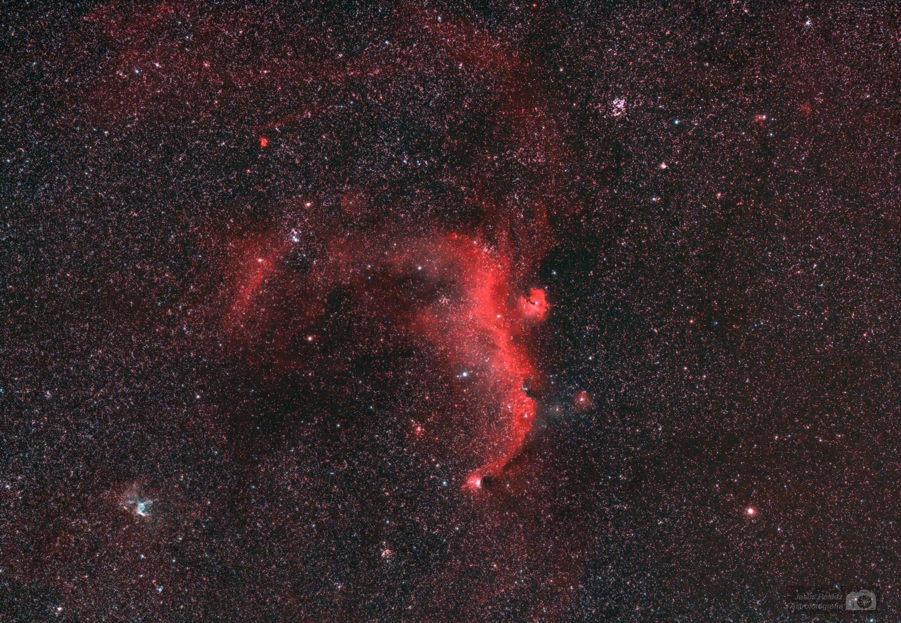 Nebulosa Seagull y Casco de Thor