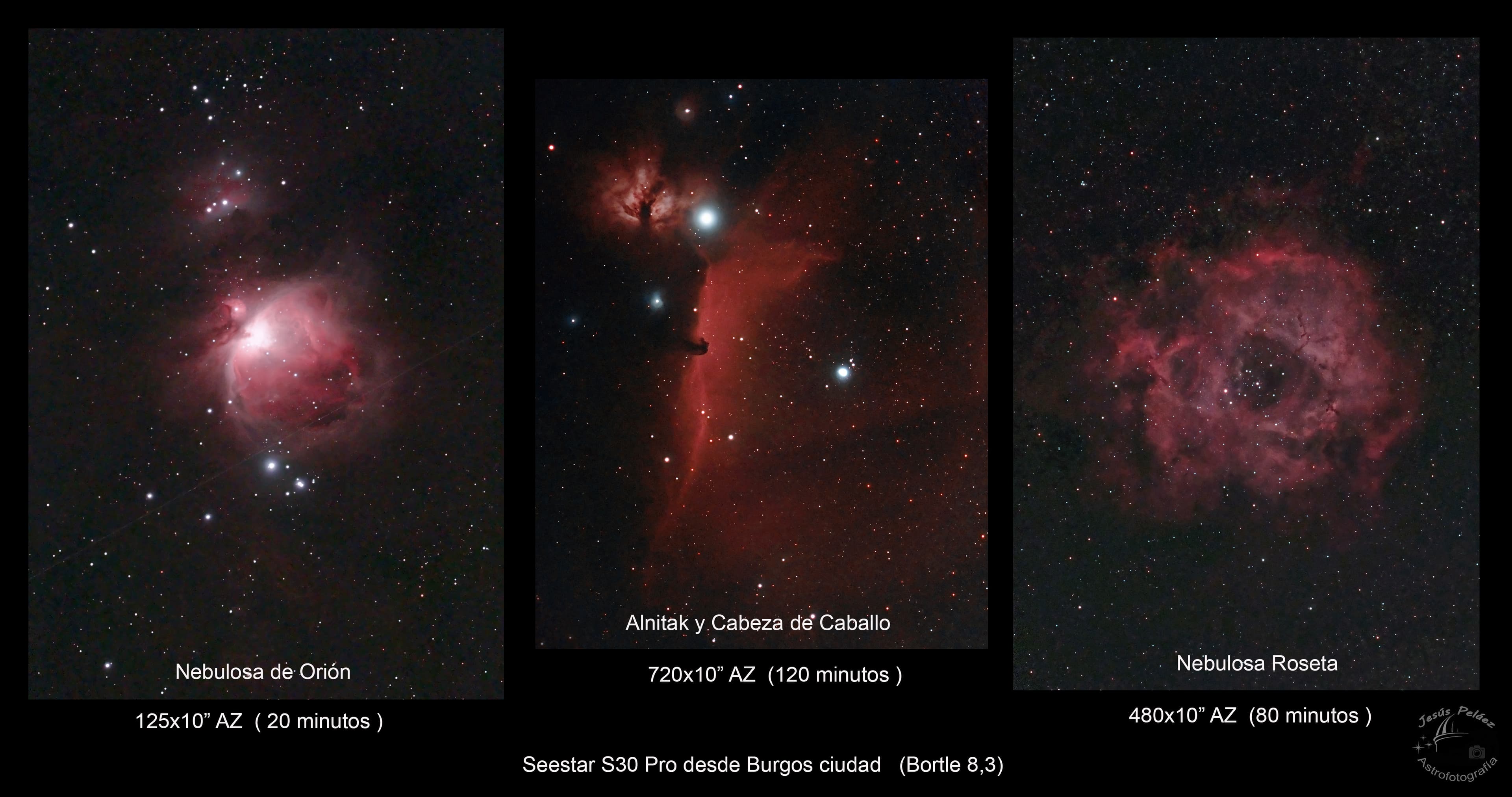 M42 IC434 Roseta Burgos Seestar S30procompo