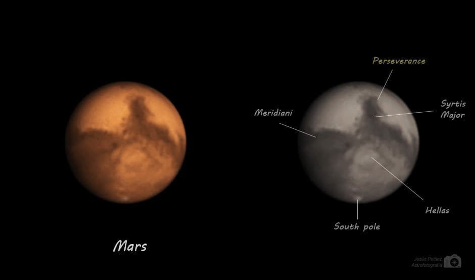 Marte, Syrtis Major Y El Perseverance