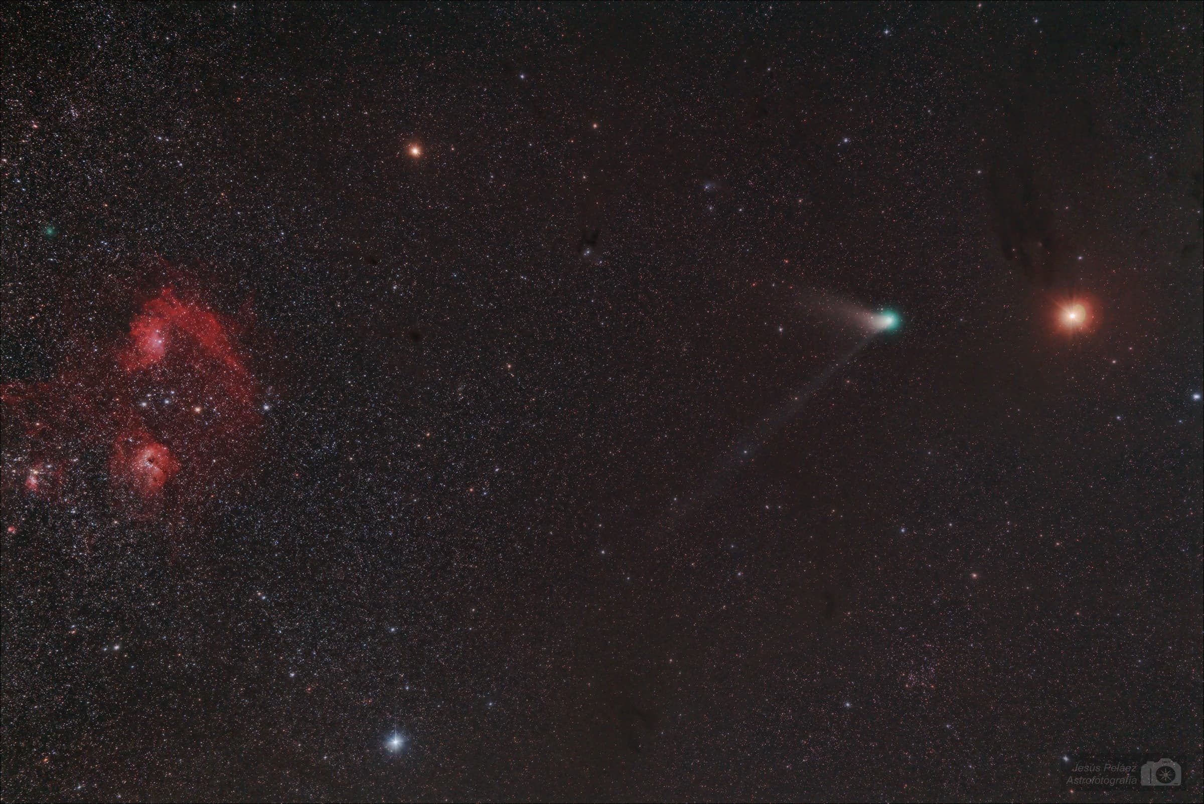 Marte, Dos Cometas Y Las Nebulosas De Auriga