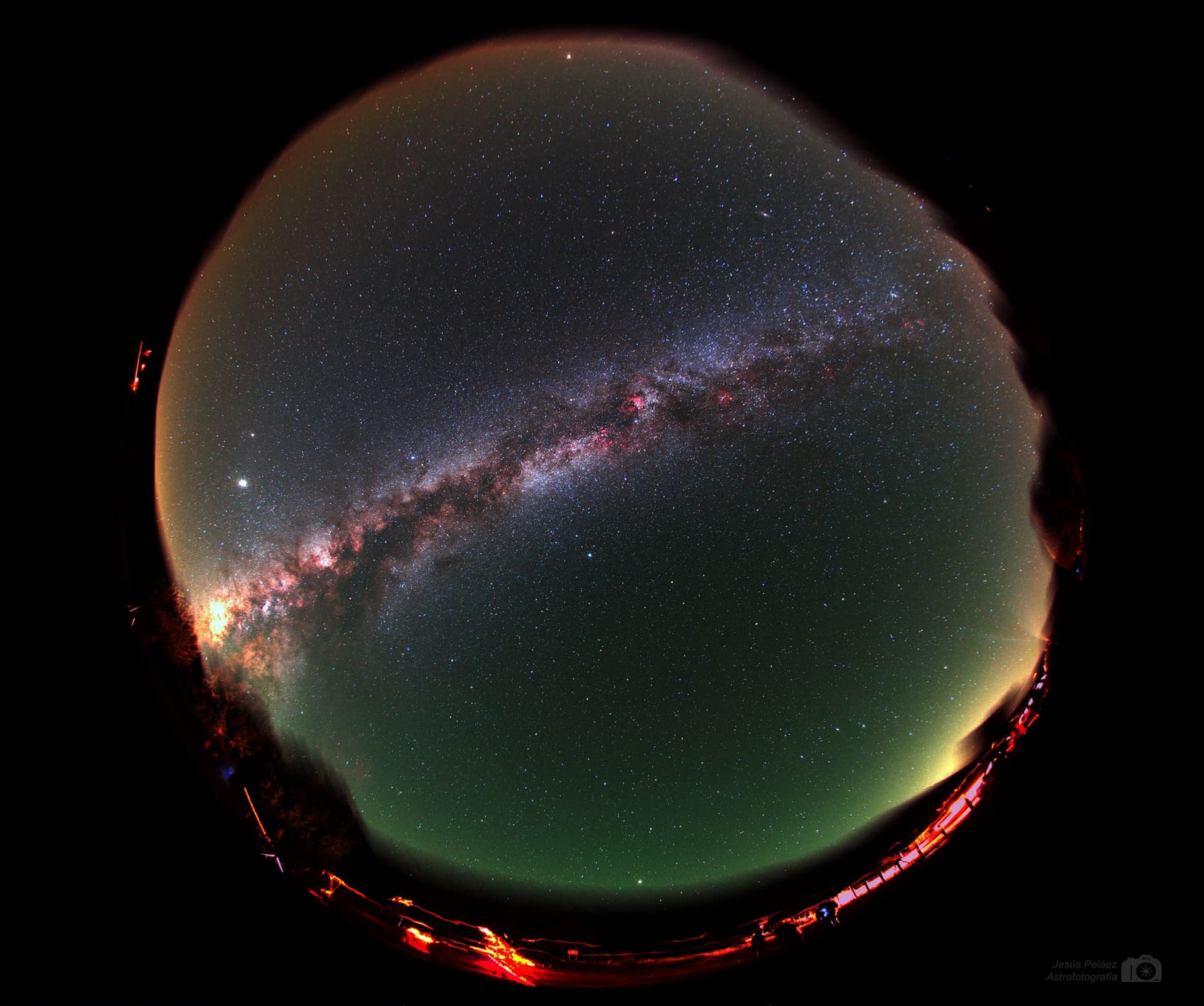 Vía Láctea Desde Sad Hill Cemetery Completa