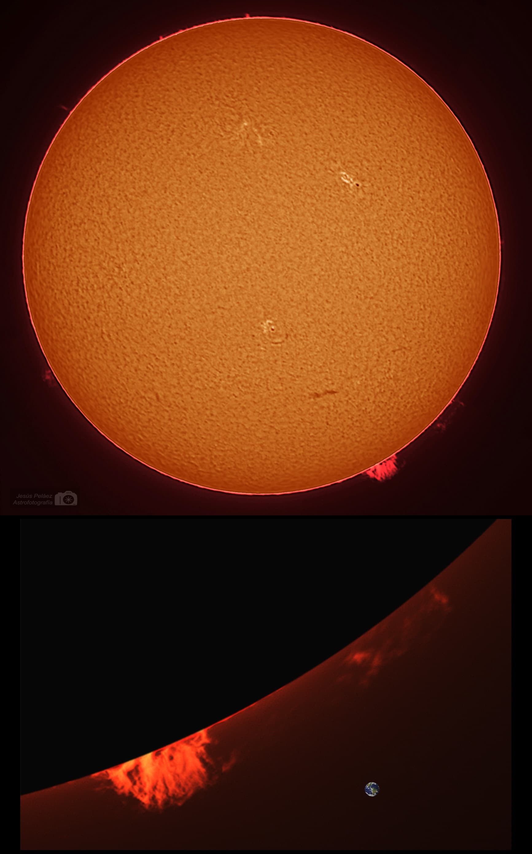 Sol En Halfa Y Protuberancias