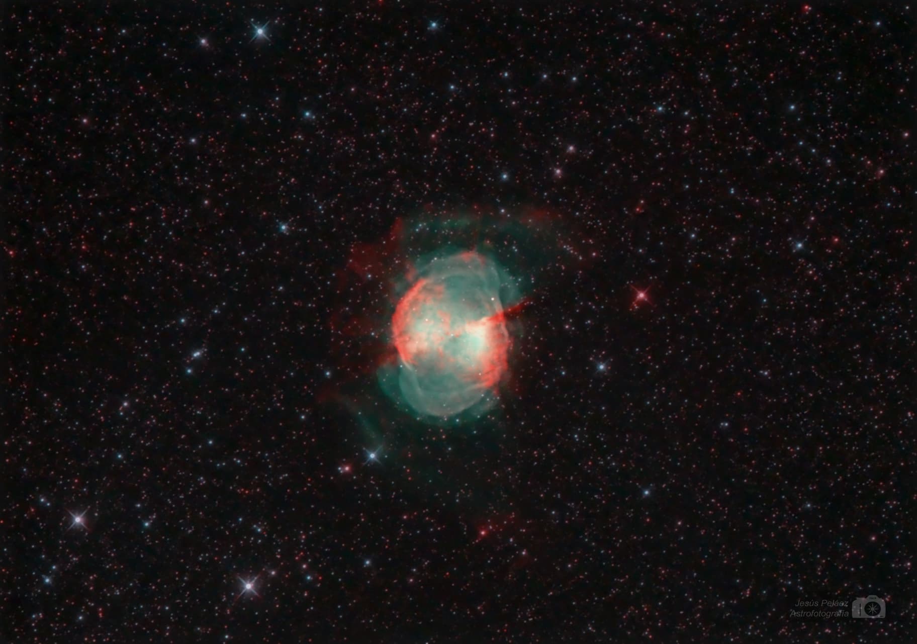 Nebulosa Dumbell en banda estrecha